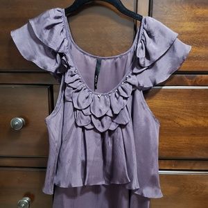 Purple Cap Sleeve Top